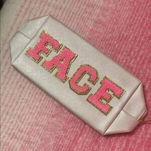 Pink and Gold FACE Clutch